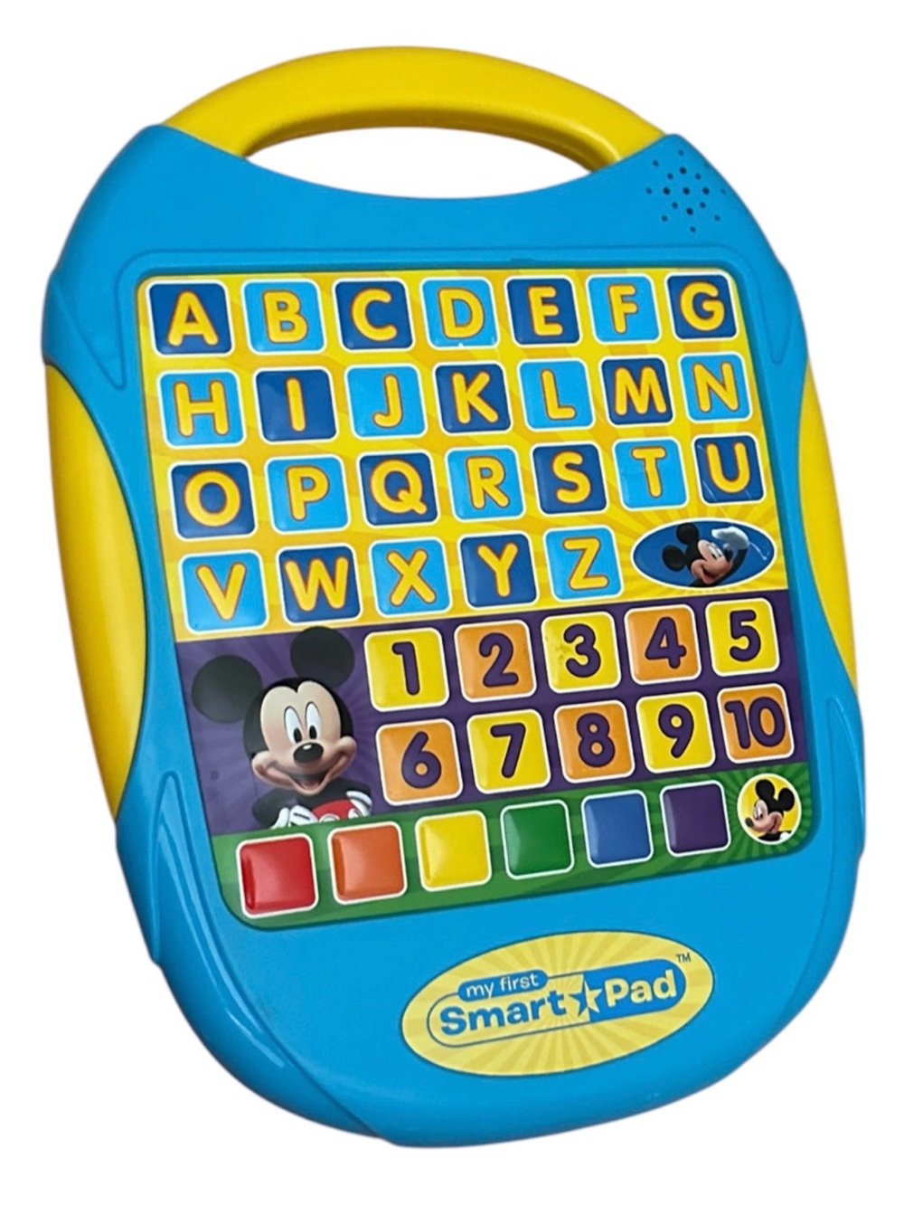 Disney Mickey Mouse My First Smart Pad Blue Yellow Educational Toy - Picture 3 of 3